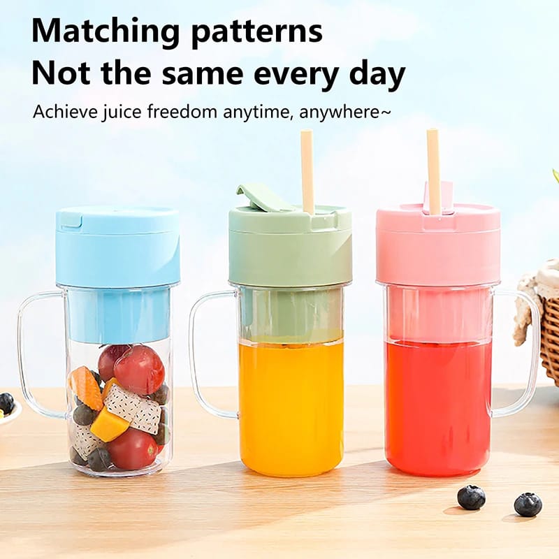 Mason Portable Mini juicer Blender With Straw Cup