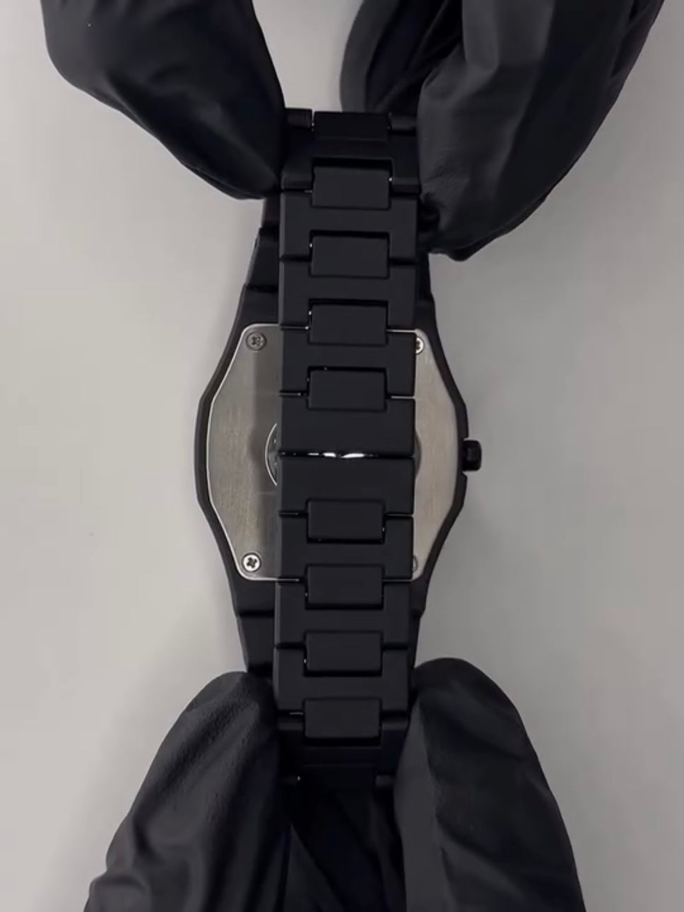Full BLACK AURA Quartz Watch – Lightweight Design, , (Without Box)
