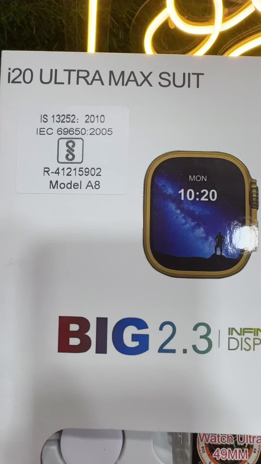 I20 Ultra Max Smart Watch