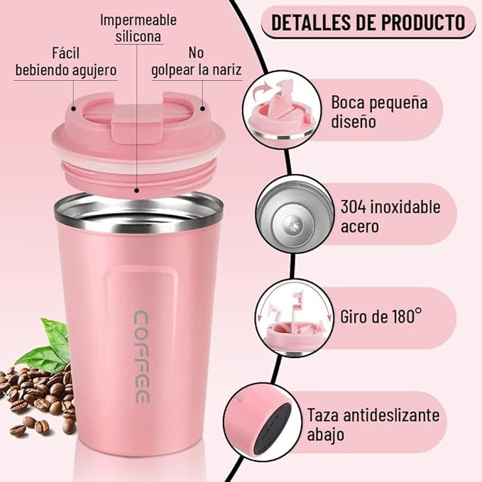 Stylish Coffee Vacuum Cup – Leak-Proof, Durable